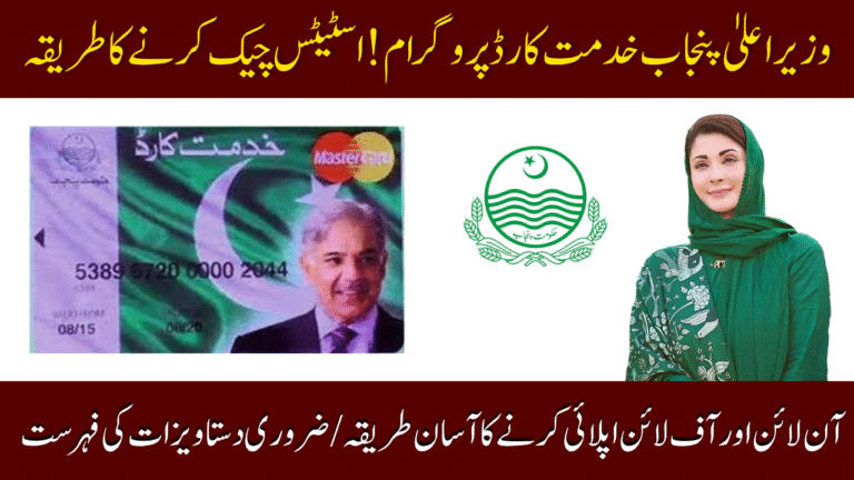 CM Punjab Khidmat Card Program