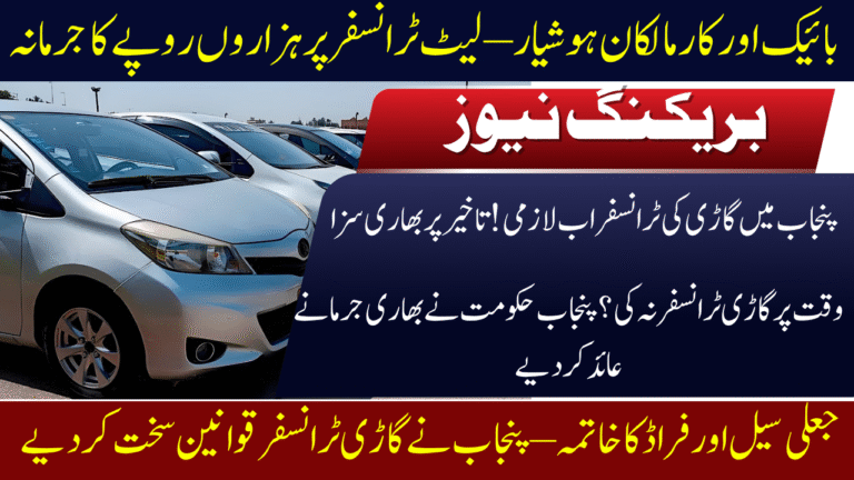 Punjab Slaps Huge Fines on Late Vehicle Transfers