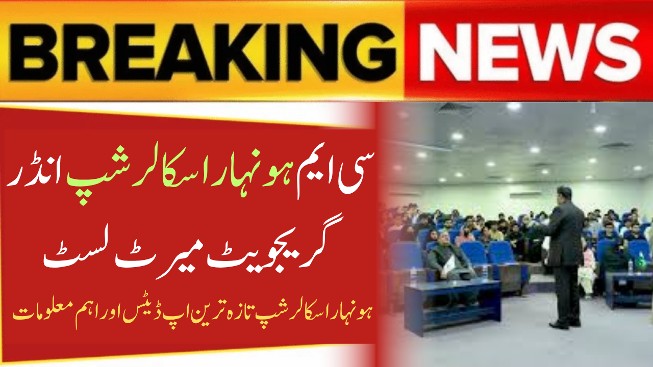 CM Honhaar Scholarship Undergraduate
