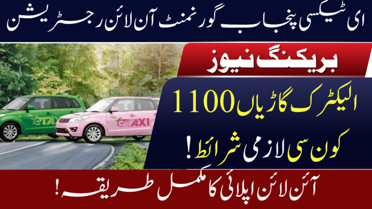 Punjab E-Taxi Scheme 2025