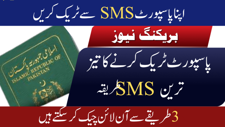 Track Your Passport in Pakistan